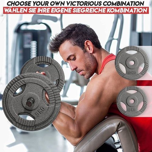 PHYSIONICS Zestaw obciążeń 4 x 5 kg, żeliwo, 31 mm na Arena.pl