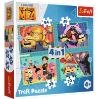 Puzzle 4w1 Zwariowane Minionki 34648