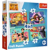 Puzzle 4w1 Zwariowane Minionki 34648
