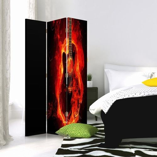 Parawan dekoracyjny, Płonąca gitara 110x180 na Arena.pl