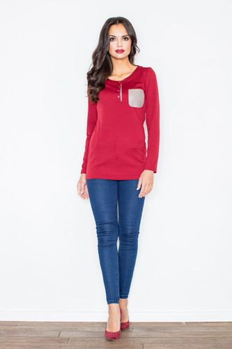 Bluzka M156 Bordo M na Arena.pl