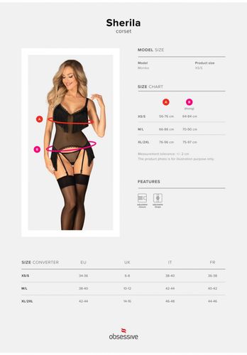 sherila gorset i stringi xl/2xl na Arena.pl