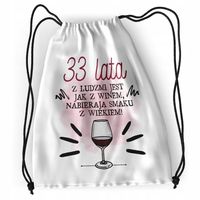 Plecak Urodziny 33 33Cie Sportowy Szkolny Worek Z Nadrukiem Ze Zdjęciem
