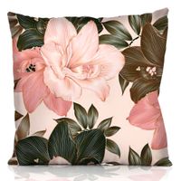 Poszewka Welurowa 45X45 Różowy Kwiat 21140