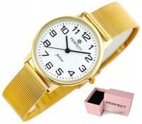 ZEGAREK DAMSKI PERFECT MORGANA +BOX +GRAWER cyfry klasyczny