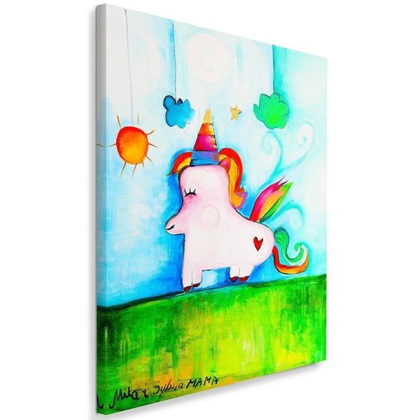 Emaga Obraz na płótnie, Jednorożec - 60x90 zdjęcie 1