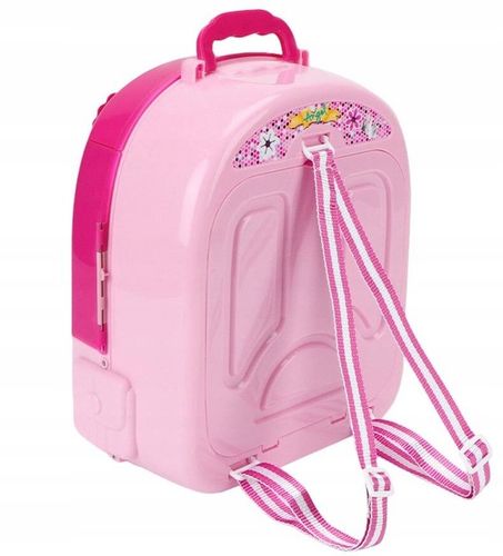 Toaletka WALIZKA domek z lalką PLECAK zestaw piękności 3w1 dla dziewczynek na Arena.pl