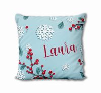 PODUSZKA Z DOWOLNYM IMIENIEM - Śnieżynki