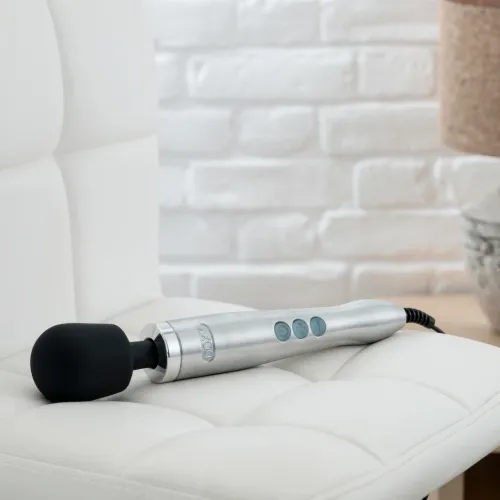 doxy die cast wand massager silver - aluminiowy masażer na Arena.pl