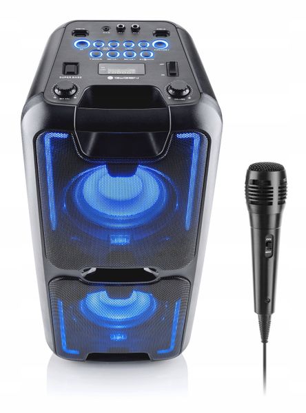 Głośnik Bluetooth Mikrofon Karaoke 2xUSB AUX zdjęcie 4