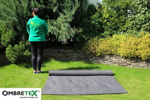 Siatka Cieniująca 1,5x25m Grafitowa 95% OSŁONA Płotu Ogrodzenia Balkonu UV na Arena.pl