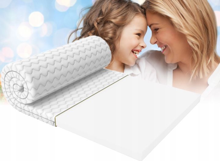 Materac nawierzchniowy 120x200 pianka PUR nakładka zdjęcie 2