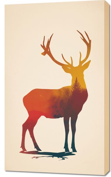 Obraz 60x100cm Światło Leśnego Monarchy zdjęcie 1