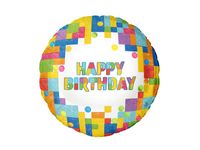 Balon foliowy "Klocki - Block Party", 45 cm (18 cali) [balon z helem]