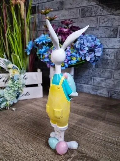 FIGURKA WIELKANOCNY ZAJĄC KRÓLIK Z PISANKĄ model X zdjęcie 5