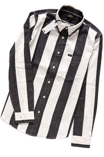 LEE BUTTON DOWN BLACK L68BXO01 M na Arena.pl