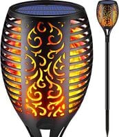 DUŻA LAMPA SOLARNA POCHODNIA PŁOMIEŃ OGRODOWA