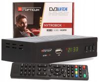 Tuner DVB-T2 i DVB-C Opticum NytroBox X H265 HDMI SCART USB PVR