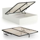 Stelaż do Łóżka 160x200 cm Podnoszony Metalowy Wkład pod Materac 28 listew