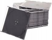 Pudełka CD x 1 SLIM na płyty czarne HQ 40 sztuk
