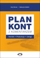 Plan kont z komentarzem - handel, produkcja, usługi. RFK1575