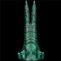 dildo wibrujące podwójne pazury silikonowe lovetoy 19 cm