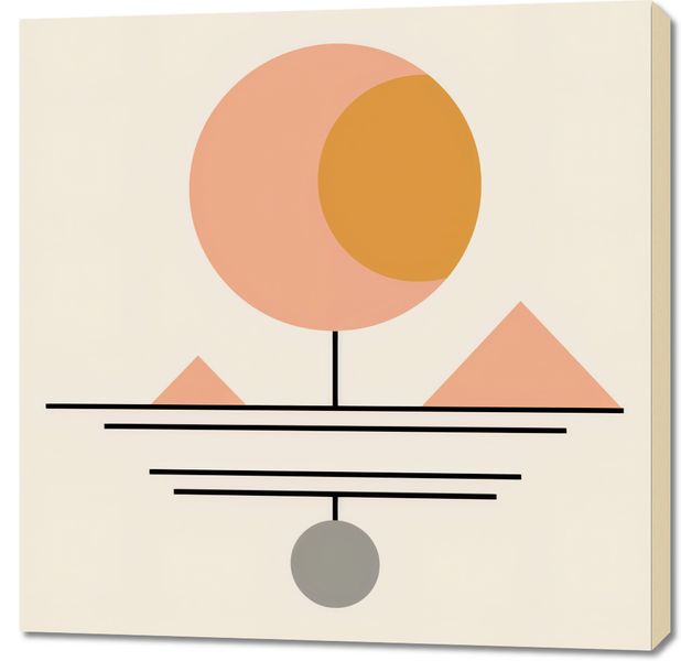 Obraz 90x90cm Geometryczna Utopia zdjęcie 1