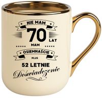 Kubek PREMIUM prezent na URODZINY 70 LAT oryginalny upominek z dedykacją