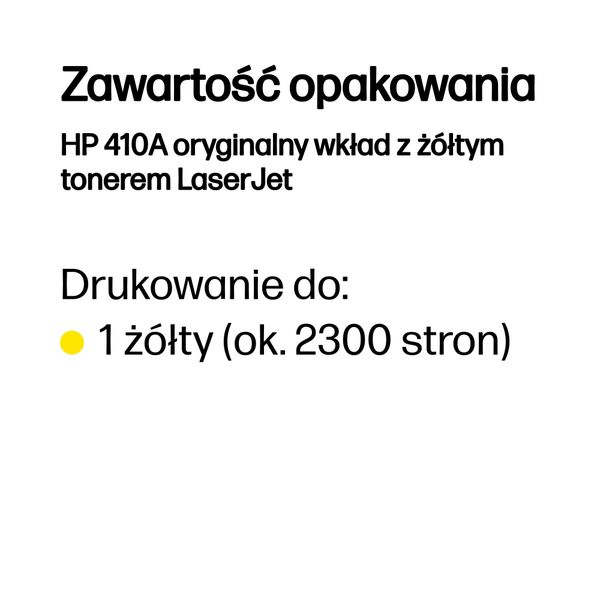 Toner HP 410A yellow zdjęcie 7