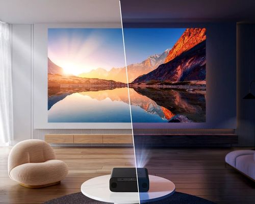 PRZENOŚNY PROJEKTOR RZUTNIK GŁOŚNIK MaxSHOW ANDROID SMART TV WIFI FULLHD 4K na Arena.pl