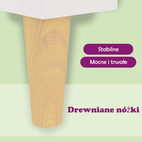 Komoda, biała, 100x36x60 cm, materiał drewnopochodny na Arena.pl