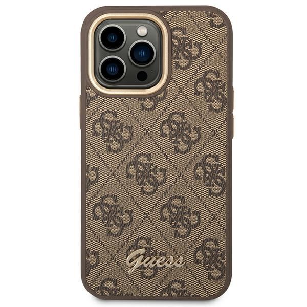 Etui Guess do iPhone 14 Pro, Brązowy zdjęcie 3