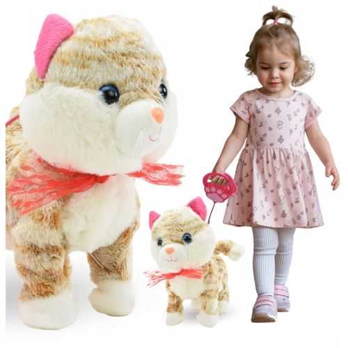 KOTEK INTERAKTYWNY NA SMYCZY MIAUCZY CHODZI GRA DLA DZIECKA NA PREZENT na Arena.pl