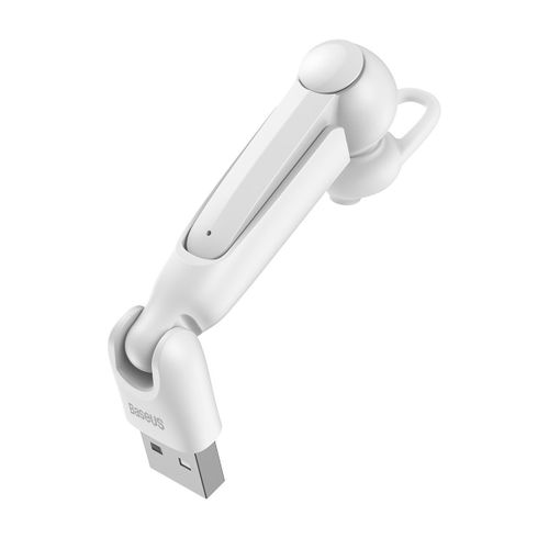 Słuchawka Bluetooth 5.0 Baseus A05, Usb (Biała) na Arena.pl