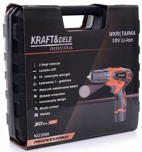 Wkrętarka wiertarka 18V Li-ion KD3066 na Arena.pl