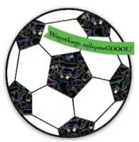 Karnet Kw Neon Tłoczony Piłka