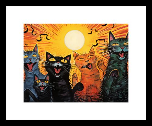 Plakat 20x15cm Kocie Koncertowanie na Arena.pl
