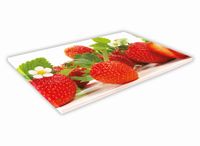 SZKLANA DESKA KUCHENNA 40x30 220b Truskawki