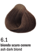 Allwaves Cream Color farba do włosów, koloryzacja trwała, 100 ml 6.1 ciemny popielaty blond