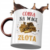 Kubek Bordowy Dla Córki Na Dzień Dziecka Prezent Z Nadrukiem Ze Zdjęciem