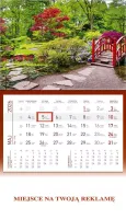 Kalendarz 2026 Ścienny Jednodzielny Ogród