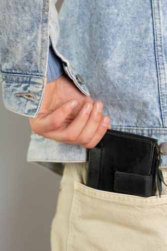 skórzany portfel męski w stylu retro - rovicky na Arena.pl