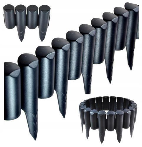 PALISADA OGRODOWA - UV- WYSOKA Wytrzymała Płotek Ogrodowy Obrzeże - Brązowa na Arena.pl