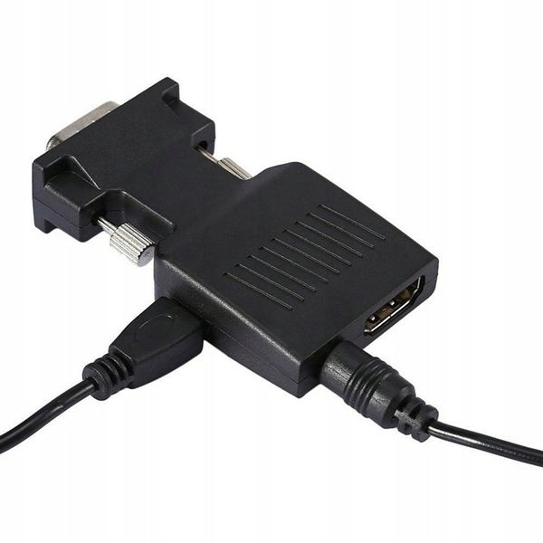 Przejściówka Adapter Konwerter VGA do HDMI + Audio zdjęcie 6