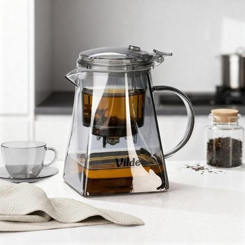 dzbanek szklany 730ml z zaparzaczem spustowym do herbaty ziół 259423 na Arena.pl