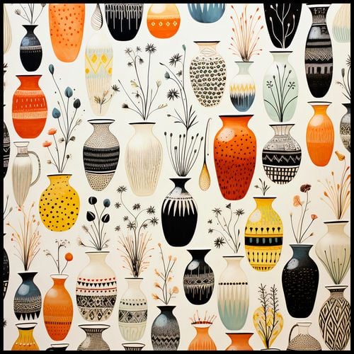 Plakat 100x100cm Symfonia Wazonów na Arena.pl