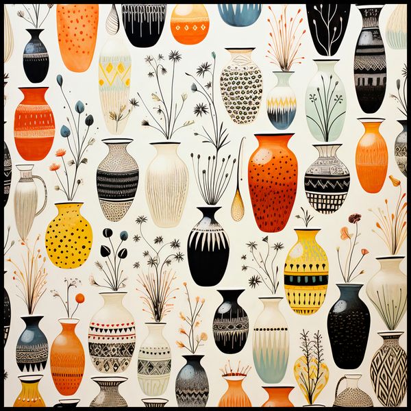 Plakat 100x100cm Symfonia Wazonów zdjęcie 2