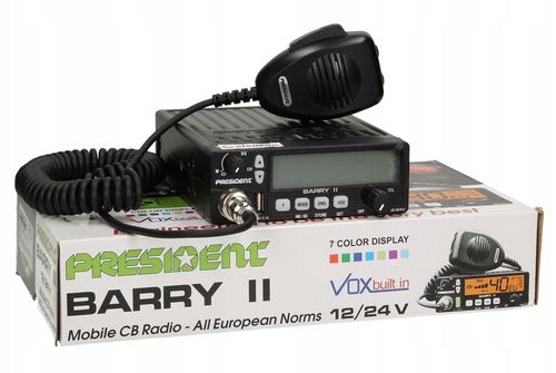 ZESTAW CB RADIO PRESIDENT BARRY Z ANTENA A3K Z9U na Arena.pl