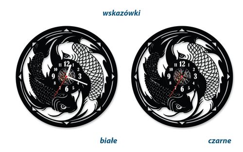 Zegar ścienny z płyty winylowej Ryby w wodzie 13.5 na Arena.pl