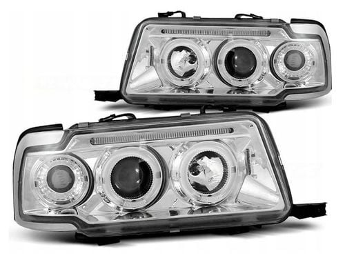 LAMPY REFLEKTORY Do AUDI 80 B4 OD 1991 DO 1996 Roku RINGI LED CHROM na Arena.pl
